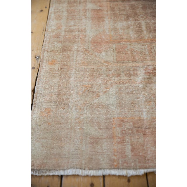 Textile Vintage Distressed Fragment Oushak Rug Runner - 3'3" X 6'8" For Sale - Image 7 of 11