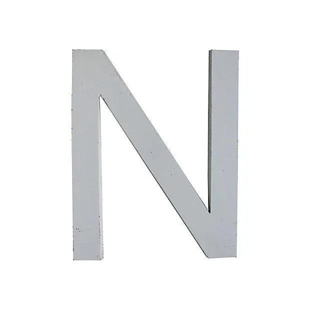 Mid-Century Modern Letter N For Sale - Image 3 of 3