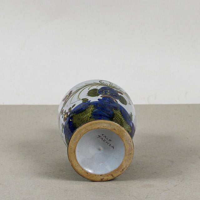 Ceramic Faenza Jug Vase from CALF, Milan, Italy For Sale - Image 8 of 9