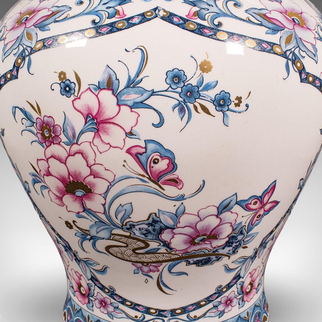 Pair of Large Vintage Display Vases, Italian, Ceramic, Baluster Urn, Circa 1980 For Sale - Image 9 of 12