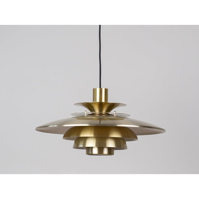 Vintage Danish Verona Hanging Lamp by Kurt Wiborg for Jeka, 1980s For Sale - Image 4 of 12
