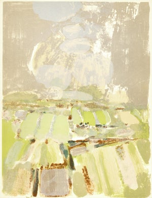1962 Roger Mühl Lithograph "Champs Au Printemps" (Springtime Field)