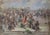 Soviet Workers Demonstration Oil Painting, Socialist Realism, 1970s 61-89 For Sale