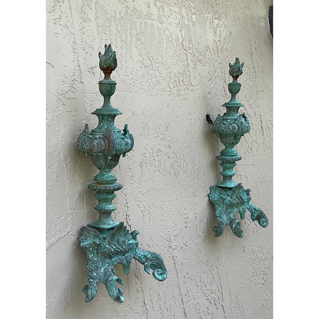 Mid-Century Modern One-of-a-Kind Ornate Bronze Wall Sculptures – Antique Architectural Salvage For Sale - Image 3 of 15