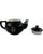 Mid-Century Modern Vintage the 21 Club Nyc Restaurant Black Ceramic Teapot For Sale - Image 3 of 8