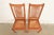Mid 20th Century Stickley Style Arts & Crafts Teak and Cane Side Chairs or Dining Chairs, Pair For Sale - Image 5 of 13