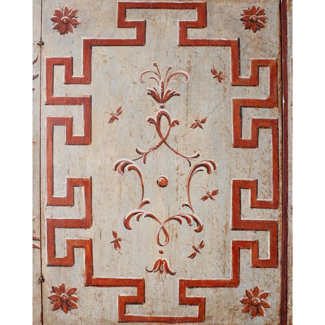 Pair of Italian Venetian Faux Marble Top Painted Cabinets For Sale - Image 13 of 18