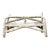 Vintage Faux Bois Concrete Garden Bench For Sale