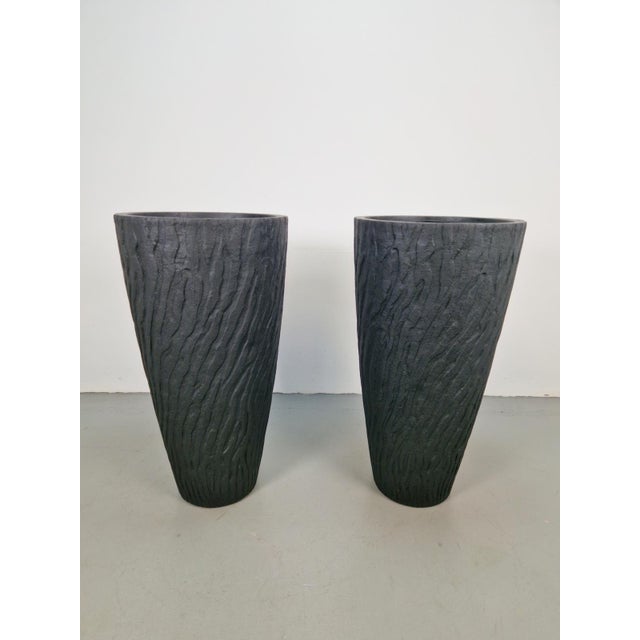 Boho Chic Large Handmade Talon Floor Vases or Planters, 2000s, Set of 2 For Sale - Image 3 of 8
