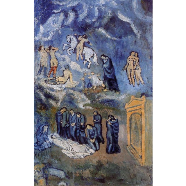 Artist: Pablo Picasso Title: The burial of Casagena Medium: Giclee Marks: L.E numbered Paper size: watercolor paper 19 x...
