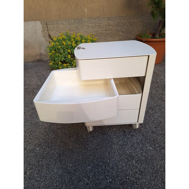 Uno Chest of Drawers in Polyurethane by Karim Rashid for Della Rovere, 1990s, in Very Good conditions. Designed 1990 to...