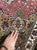 Mauve 1950's 1m Knots, Fine Silk Highlights With Royal Bird Motifs Rug - 9 7 X 13 6 For Sale - Image 8 of 13