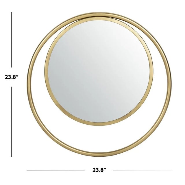 Safavieh Safavieh Wonder Mirror - Brass For Sale - Image 4 of 5