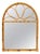 Mid-Century Modern Arch Wall Mirror in Bamboo and Rattan, 1970s For Sale