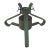 Vintage Iron Metal Green Christmas Tree Stand For Sale