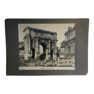 Antique Italian Rome Forum Photo