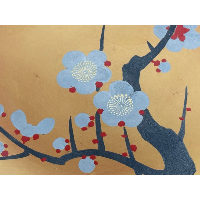 Paint Japanese Botanical Bowls & Plates, Set of Eight For Sale - Image 7 of 12