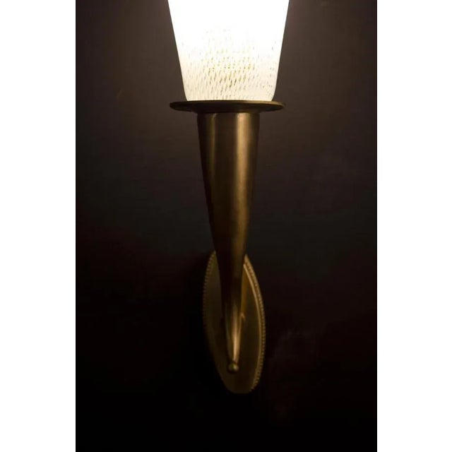 Gold Reticello Sconces or Wall Lights in the Style of Carlo Scarpa, 1940, Set of 2 For Sale - Image 8 of 14