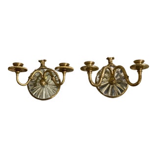 1920s Small Caldwell Mirror Sconces - Pair For Sale