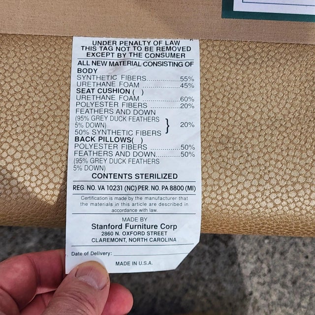 MCM Wingback Lounge Chair by Stanford Furniture Co For Sale - Image 16 of 17