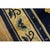 Navy Blue 1920s Navy Blue Medallion Oriental Antique Chinese Peking Small Rug 3' X 4'10'' For Sale - Image 8 of 9
