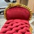 Textile Marquis French Style Tufted Bench Red Velvet For Sale - Image 7 of 11