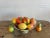 Hollywood Regency 1960s Italian Alabaster Bowl With Glass Fruit- 15 Pieces For Sale - Image 3 of 9