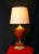 Mid 20th Century Mid-Century Le Dauphin Leather Table Lamp, France, Signed For Sale - Image 5 of 8