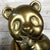 Vintage Mid-Century Brass Panda Bear Eating Bamboo Home Decor Heavy Statue For Sale - Image 10 of 14