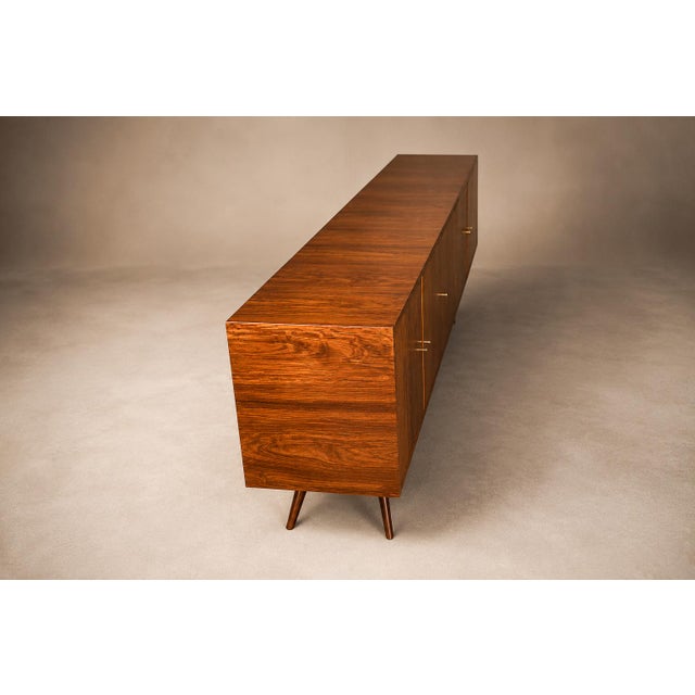 Mid-Century Modern Credenza in Solid Caviúna Hardwood by Forma, Brazilian Modern, Brazil, 1960s For Sale - Image 3 of 18