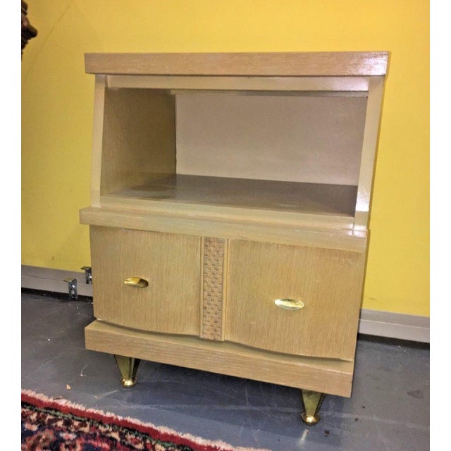 MidCentury Modern Blonde Nightstand Chairish