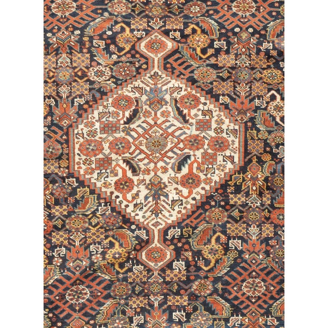Antique Qashqai Rug 4'7'' x 6'3'' For Sale In New York - Image 6 of 12
