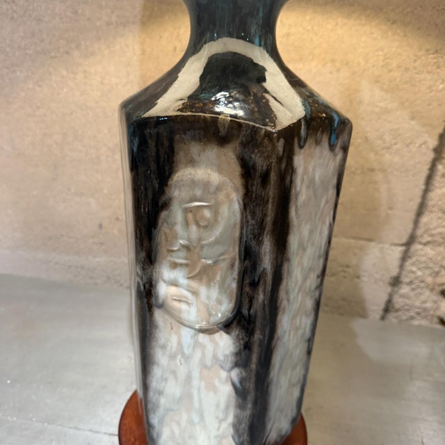 Mid-Century Modern Ceramic Table Lamp After Jeppe Hagedorn-Olsen For Sale - Image 4 of 8
