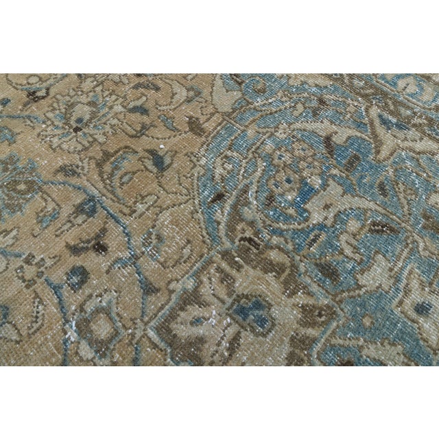 Light Yellow 1960s Vintage Persian Handmade Wool Cotton Yellow Area Rug For Sale - Image 8 of 11