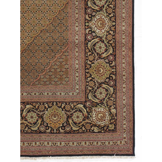 Tribal Vintage Persian Tabriz Mahi Hand-Knotted Rug 11'7" X 16' For Sale - Image 3 of 5