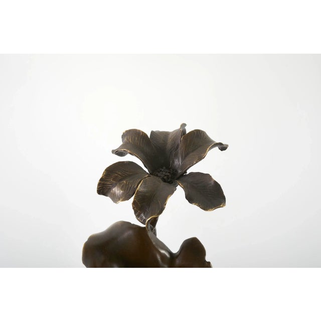 Bronze Late 19th Century Art Nouveau Style Bronze Decorative Vase For Sale - Image 8 of 11