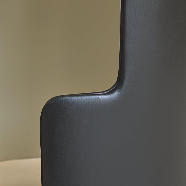 Black Dilly Dally Vanity Table + Stool Attributed to Luigi Massoni for Poltrona Frau, 1968 For Sale - Image 11 of 11