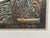Vintage signed Joel Zaretsky sculptural metal relief wall art panel featuring an abstract “Shalom” composition rendered in...