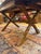 Wood Vintage Trestle Refectory Dining Table With 2 Leaves For Sale - Image 7 of 12