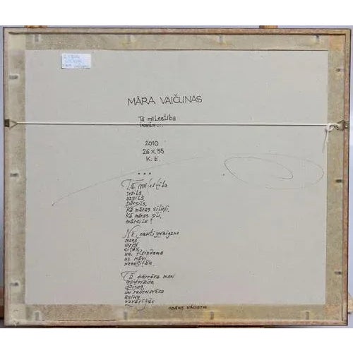 Contemporary That Love Will Warm\., Oil on Board, 21st Century For Sale - Image 3 of 4