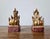 Wood Antique Southeast Asian Burmese Glass Jewel Inlaid Qilin Foo Dog Lion Figure Carvings - a Pair For Sale - Image 7 of 12