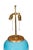 Early 21st Century Mid-Century Modern Deep Turquoise Pottery Table Lamps by Daniel Barney - Pair For Sale - Image 5 of 5