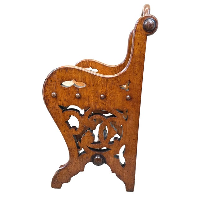 Set of 19th Century Oak Hall Seats, 1880 For Sale - Image 9 of 15