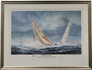 "Coming Home!" 1987 Ltd Edition Colour Plate in Custom Haley & Steele Newbury St Frame