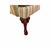 Wood Pair of Vintage Queen Anne Style Wingback Club Chairs With Striped Upholstery For Sale - Image 7 of 7