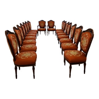Set of 16 Dining Chairs For Sale