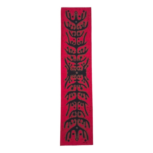 Mid-Century German Pop Art Screen-Printed Wall Hanging by Traute Sänger, 1970s For Sale