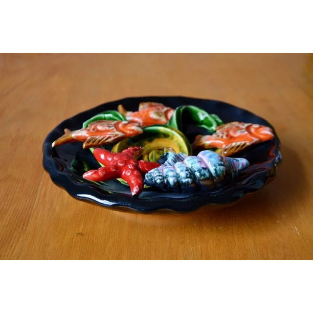 French Riviera Style Ceramic Fish Bowl, 1960s For Sale - Image 4 of 9