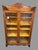 American Vintage Antique Oak Double Door Bookcase W Ornate Applied & Carved Details For Sale - Image 3 of 4