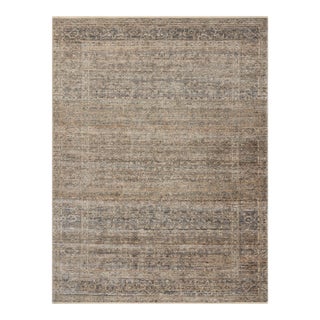 Amber Lewis x Loloi Molly Navy / Blush 18" x 18" Sample Rug For Sale